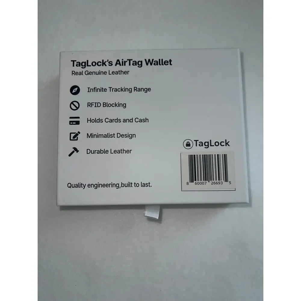 Tag Lock's Air Tag Wallet Brown